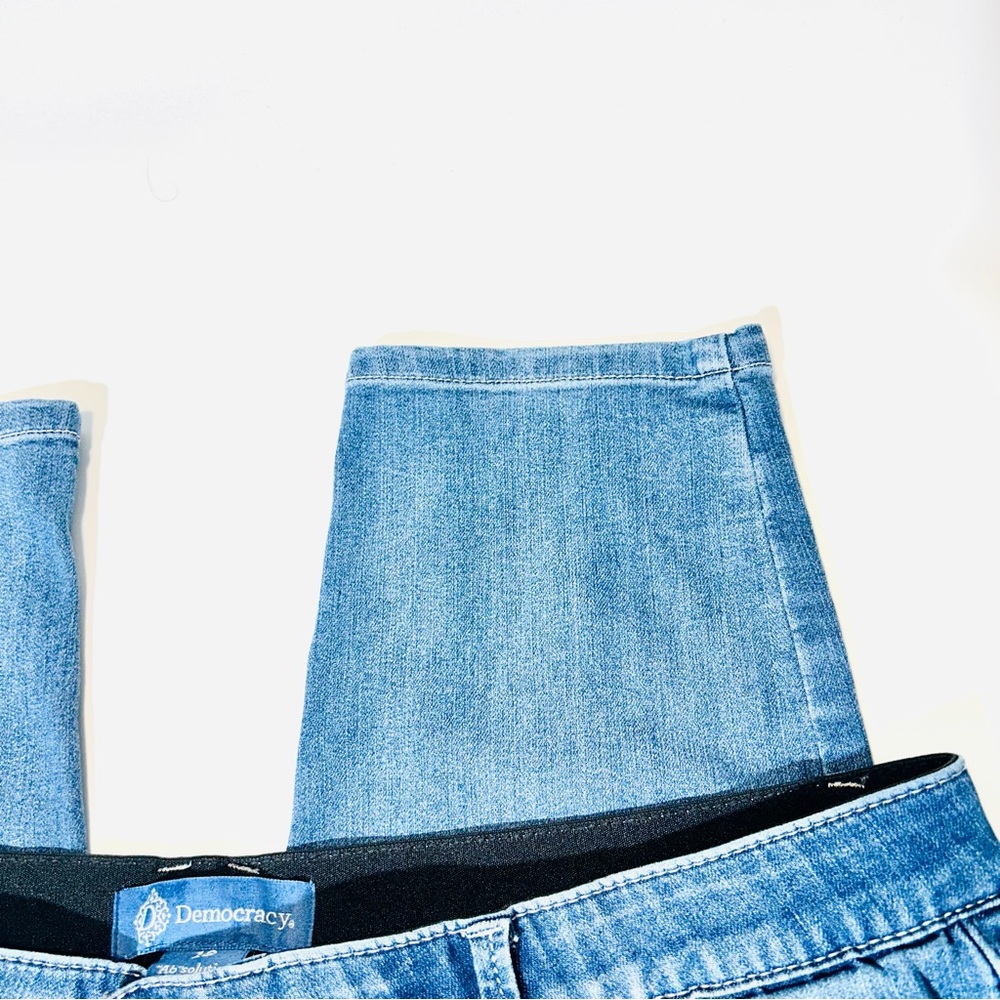 Democracy jeans Ab Solution skinny jeans distressed stretchy women Size 18 - Picture 7 of 14